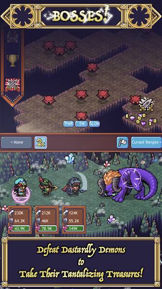Скачать взломанную Cave Heroes:Idle Dungeon RPG [МОД открыто все] на Андроид - Версия 1.9.3 apk