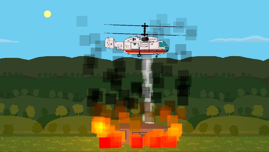 Скачать взломанную Pixel Helicopter Simulator [МОД много монет] на Андроид - Версия 1.9.1 apk