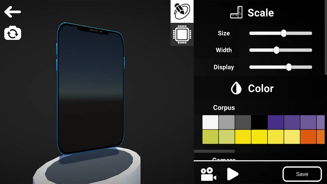 Скачать взломанную Симулятор телефона - 3D Создай [МОД открыто все] на Андроид - Версия 2.3.3 apk