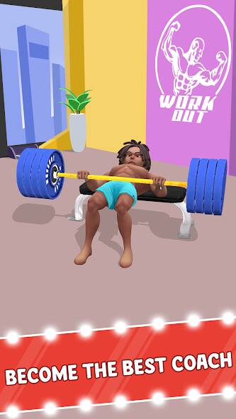 Скачать взломанную Idle Workout Fitness [МОД открыто все] на Андроид - Версия 1.6.2 apk