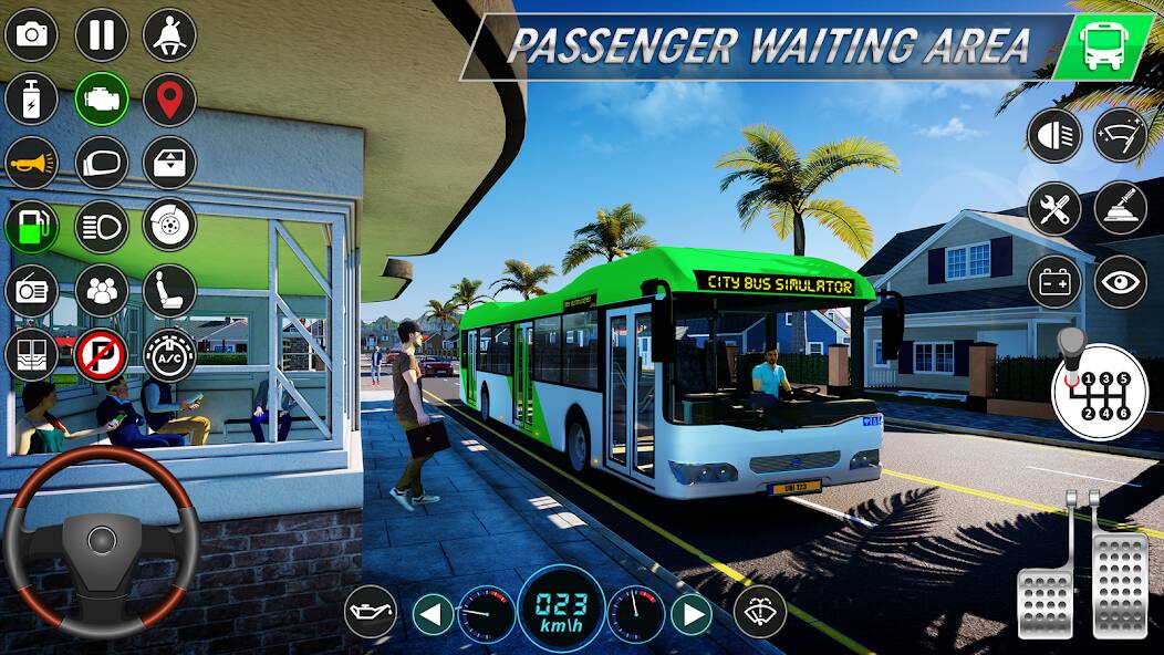 Скачать взломанную Real City Bus Simulator Games [МОД безлимитные деньги] на Андроид - Версия 0.8.7 apk