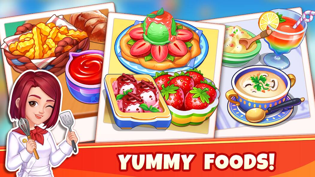 Скачать взломанную Cooking Wonder-Restaurant Game [МОД много монет] на Андроид - Версия 2.4.7 apk