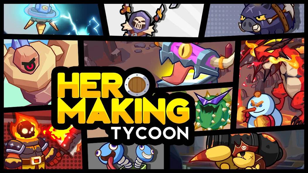 Скачать взломанную Hero Making Tycoon [МОД безлимитные деньги] на Андроид - Версия 1.5.5 apk
