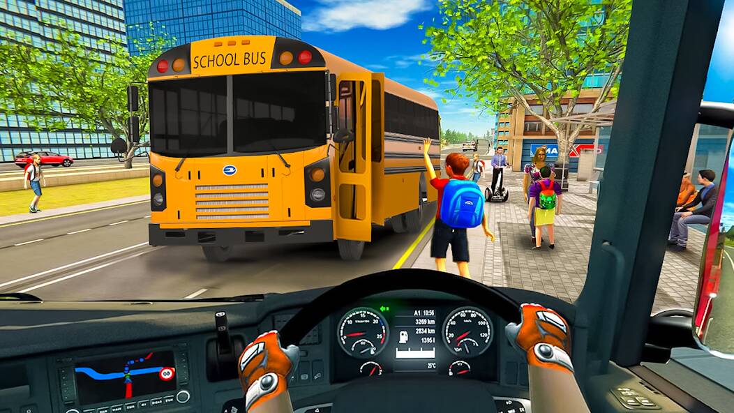 Скачать взломанную School Bus Transport Simulator [МОД открыто все] на Андроид - Версия 2.2.7 apk