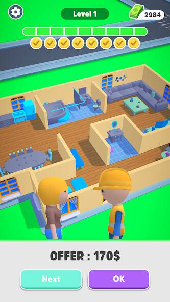 Скачать взломанную Home Builder 3D ! [МОД безлимитные деньги] на Андроид - Версия 1.6.1 apk