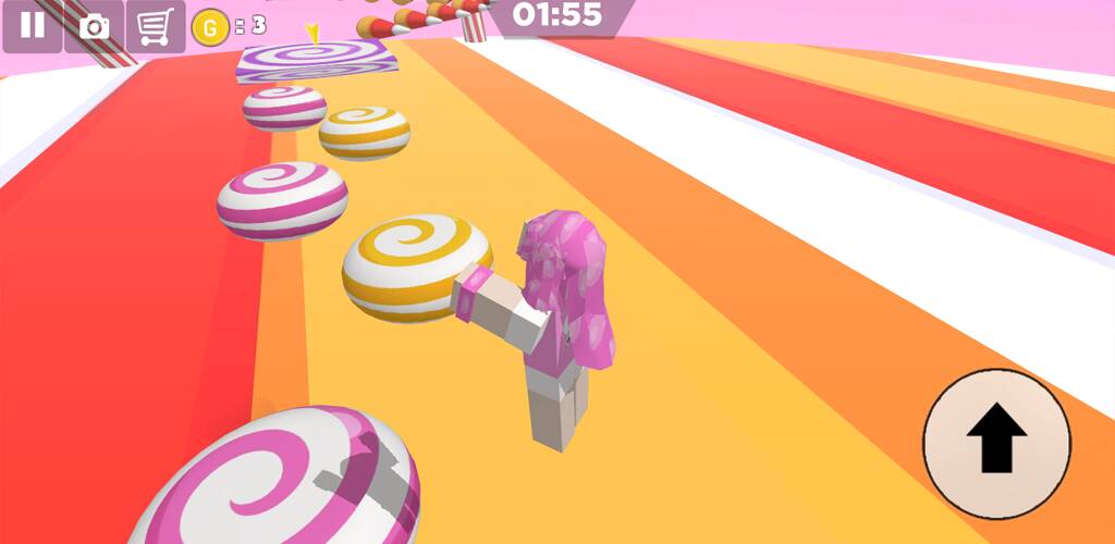 Скачать взломанную Candy Parkour Sweet girl [МОД открыто все] на Андроид - Версия 1.2.9 apk