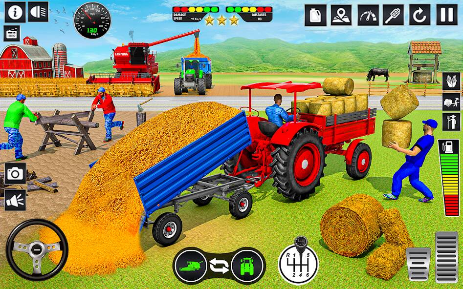 Скачать взломанную Tractor Farming: Tractor Games [МОД много монет] на Андроид - Версия 2.9.5 apk