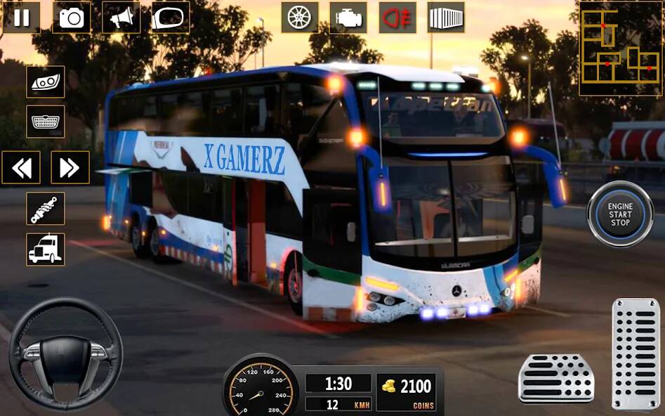 Скачать взломанную настоящий автобус симулятор иг [МОД много монет] на Андроид - Версия 0.8.7 apk