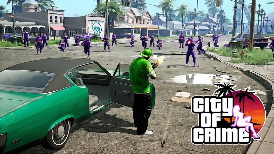 Скачать взломанную City of Crime: Gang Wars [МОД много монет] на Андроид - Версия 1.6.8 apk