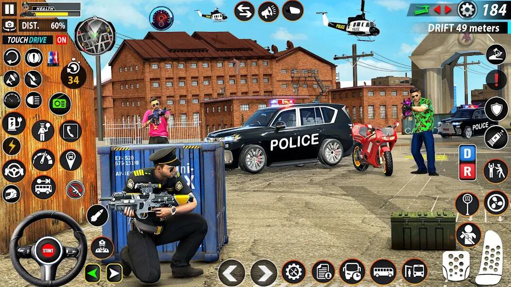 Скачать взломанную Police Moto Bike Chase Crime [МОД много монет] на Андроид - Версия 2.9.6 apk