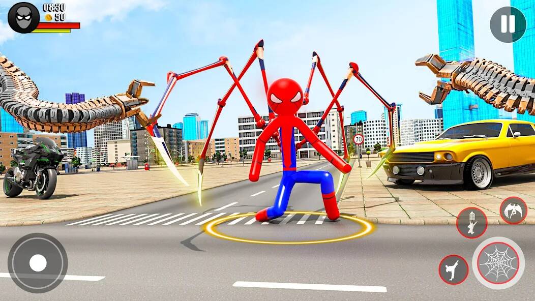 Скачать взломанную игра паук - Человек-паук-герой [МОД открыто все] на Андроид - Версия 1.8.7 apk