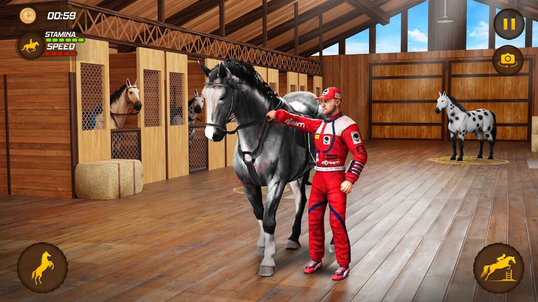 Скачать взломанную лошадь гоночный игры 3д [МОД безлимитные деньги] на Андроид - Версия 1.9.8 apk