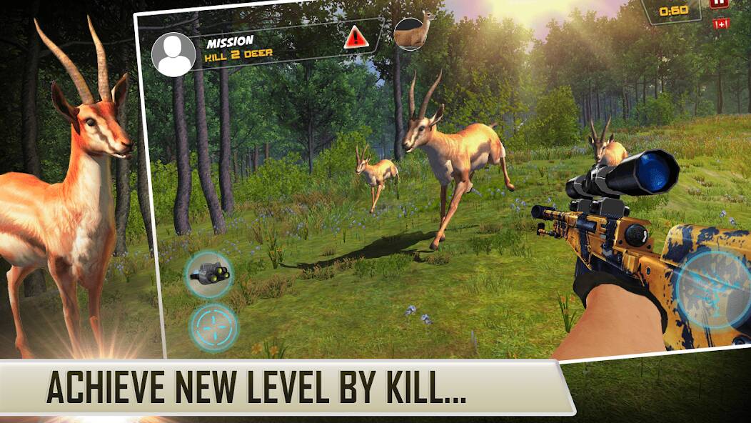 Скачать взломанную Охота на Животных Снайперский [МОД безлимитные деньги] на Андроид - Версия 0.2.7 apk