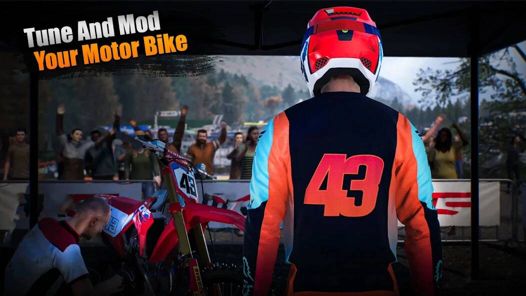 Скачать взломанную Motocross Bike Racing Games 3D [МОД безлимитные деньги] на Андроид - Версия 2.5.1 apk