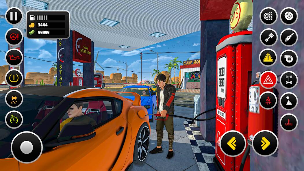 Скачать взломанную бензин Gas Station Simulator [МОД безлимитные деньги] на Андроид - Версия 2.7.4 apk