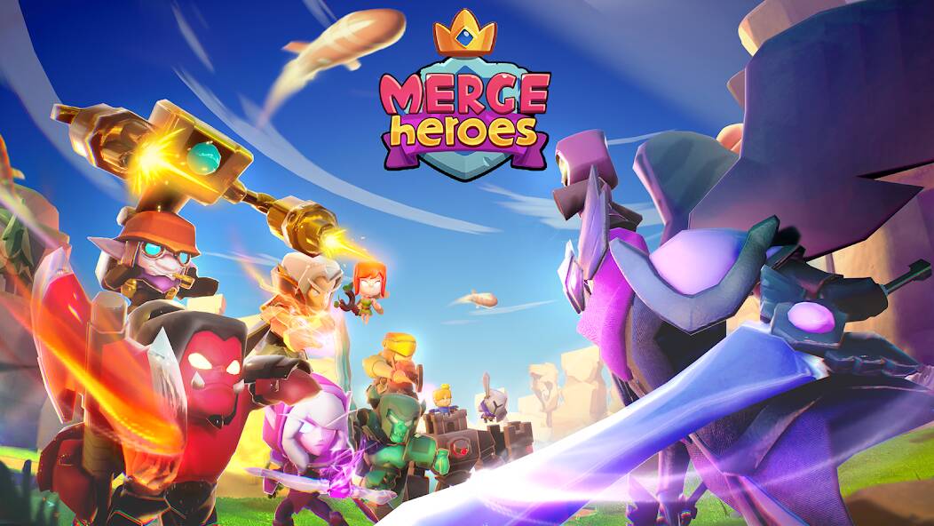 Скачать взломанную Merge Heroes: Tower Defense [МОД безлимитные деньги] на Андроид - Версия 2.8.4 apk