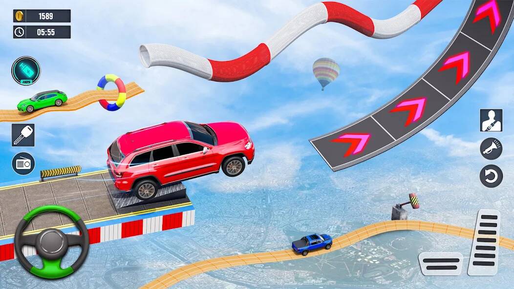 Скачать взломанную Car Stunt Games - Car Games 3D [МОД открыто все] на Андроид - Версия 0.6.8 apk