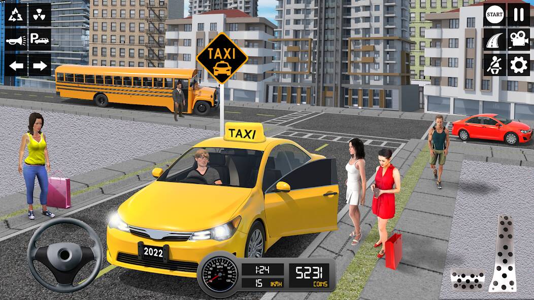 Скачать взломанную симулятор такси 3d: игра такси [МОД безлимитные деньги] на Андроид - Версия 2.3.7 apk