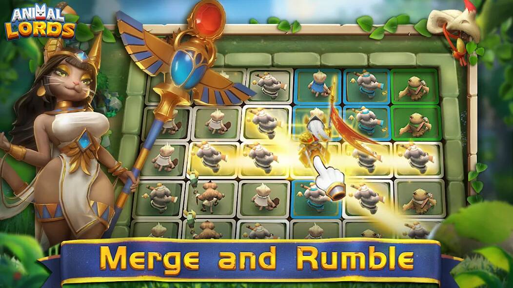 Скачать взломанную Animal Lords : Merge & Rumble [МОД безлимитные деньги] на Андроид - Версия 1.5.7 apk
