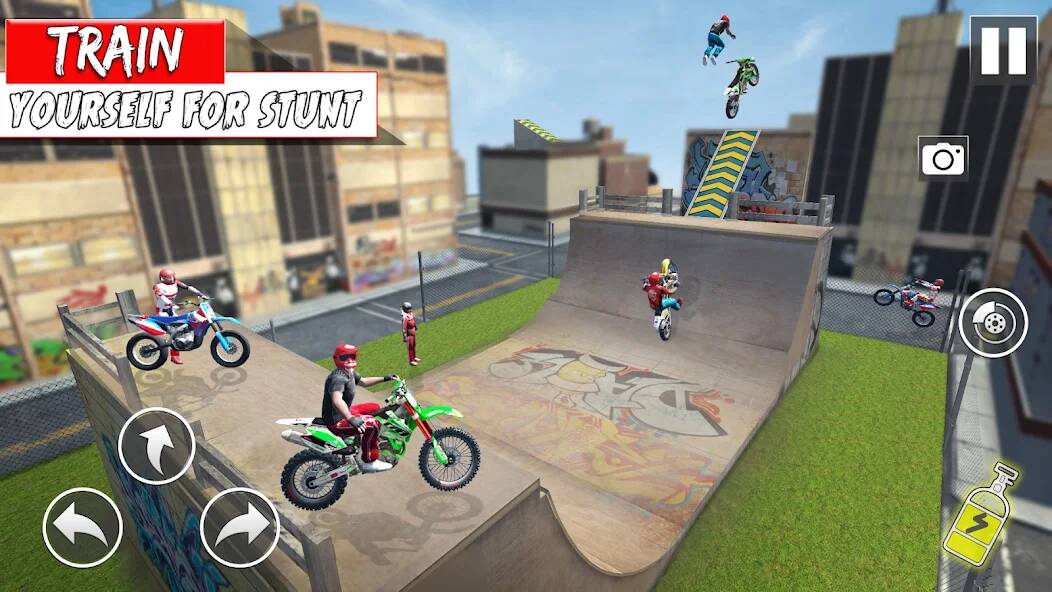 Скачать взломанную Bike Stunt Ramp Game Bike Jump [МОД открыто все] на Андроид - Версия 1.2.2 apk