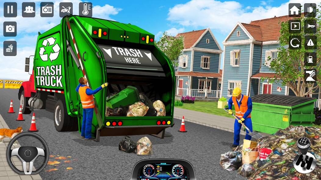 Скачать взломанную мусора грузовик Водитель симул [МОД безлимитные деньги] на Андроид - Версия 2.4.5 apk