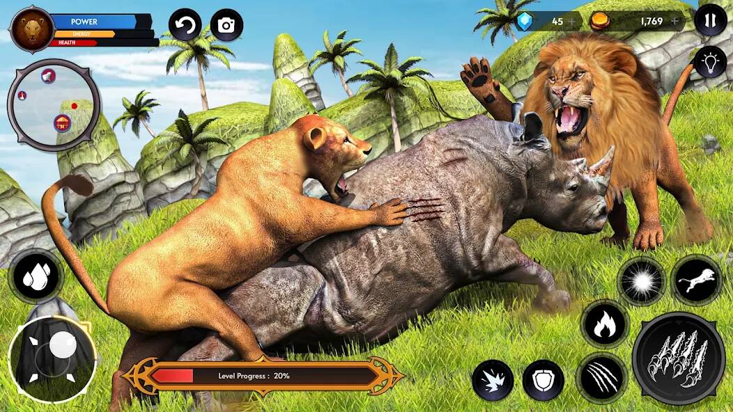 Скачать взломанную Симулятор Льва Игры Льва [МОД много монет] на Андроид - Версия 1.7.1 apk