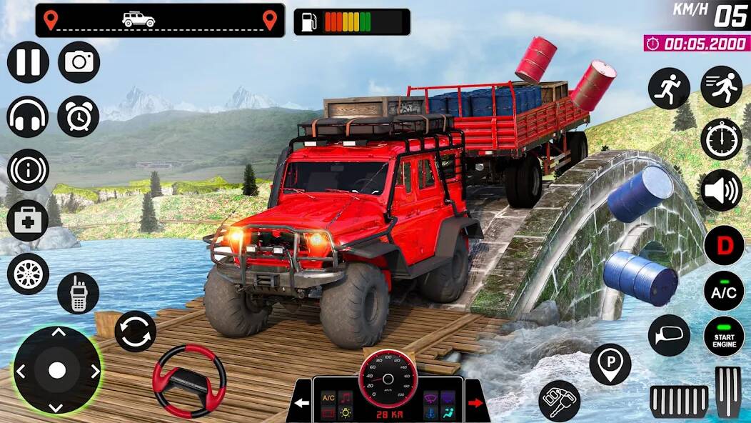 Скачать взломанную Offroad Jeep Game・Driving Game [МОД открыто все] на Андроид - Версия 2.2.4 apk