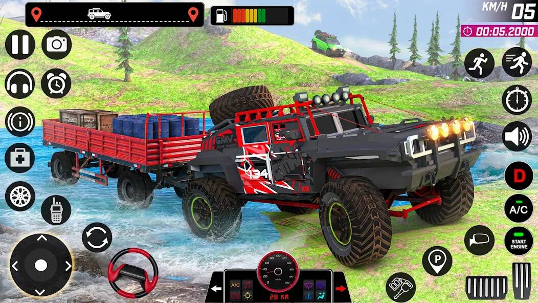 Скачать взломанную Offroad Jeep Game・Driving Game [МОД открыто все] на Андроид - Версия 2.2.4 apk