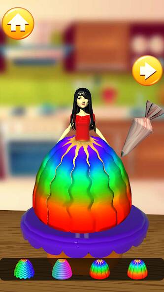 Скачать взломанную Doll Cake Dress Up Games 3D [МОД много монет] на Андроид - Версия 1.3.4 apk