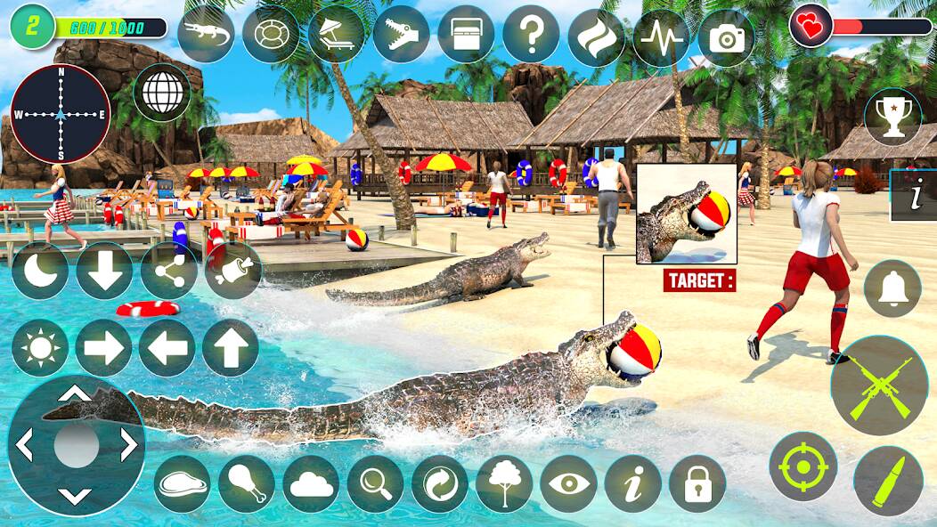 Скачать взломанную Crocodile Hunting Animal Games [МОД безлимитные деньги] на Андроид - Версия 1.5.6 apk