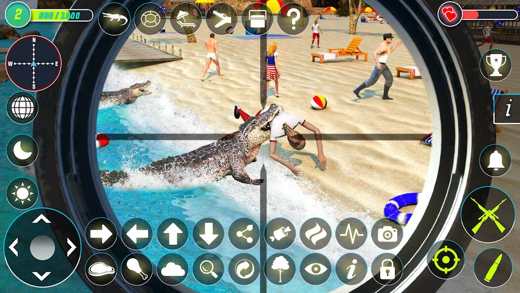 Скачать взломанную Crocodile Hunting Animal Games [МОД безлимитные деньги] на Андроид - Версия 1.5.6 apk