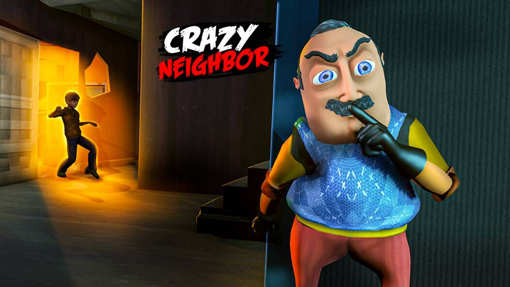 Скачать взломанную Hello Crazy Neighbor Game 3D [МОД много монет] на Андроид - Версия 0.3.3 apk