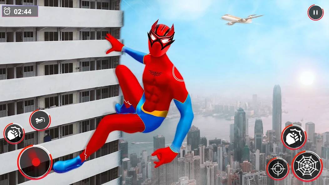 Скачать взломанную Flying Spider Rope Hero Fight [МОД безлимитные деньги] на Андроид - Версия 2.4.6 apk