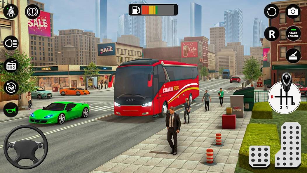Скачать взломанную Coach Bus Simulator: Bus Games [МОД много монет] на Андроид - Версия 2.1.5 apk