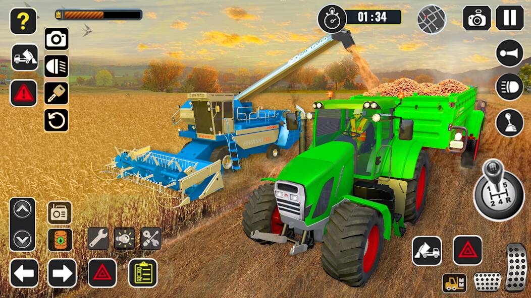 Скачать взломанную трактор комбайн фермер [МОД открыто все] на Андроид - Версия 2.4.8 apk