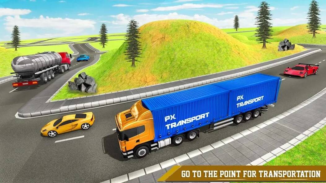Скачать взломанную Cargo Transport Truck Driving [МОД безлимитные деньги] на Андроид - Версия 2.6.3 apk