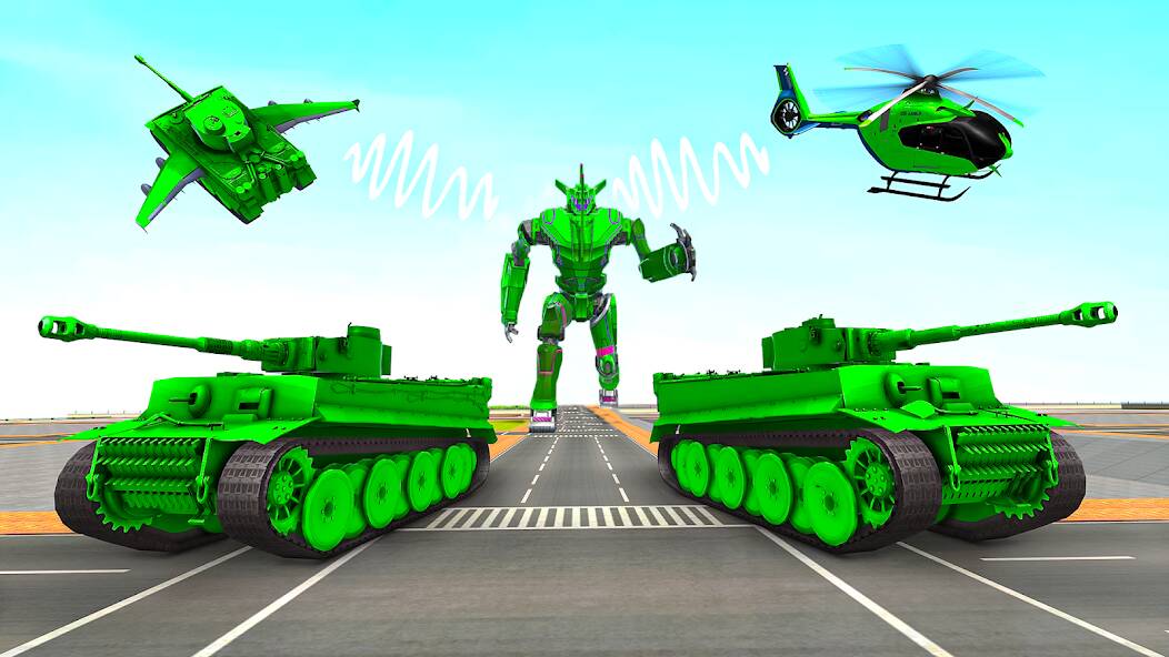 Скачать взломанную army tank robot transform game [МОД безлимитные деньги] на Андроид - Версия 1.3.9 apk