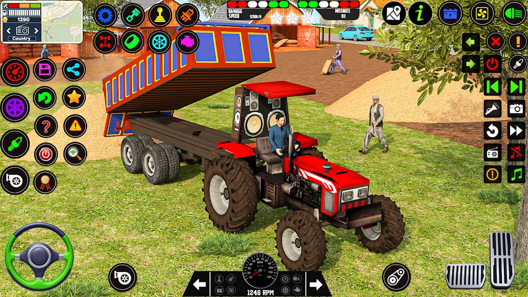 Скачать взломанную Farming Tractor Game Simulator [МОД безлимитные деньги] на Андроид - Версия 1.9.8 apk