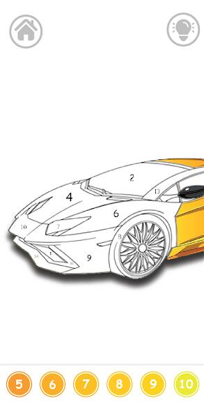 Скачать взломанную Cars Color By Number [МОД открыто все] на Андроид - Версия 2.3.9 apk