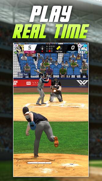 Скачать взломанную Baseball Play: Real-time PVP [МОД много монет] на Андроид - Версия 2.2.8 apk