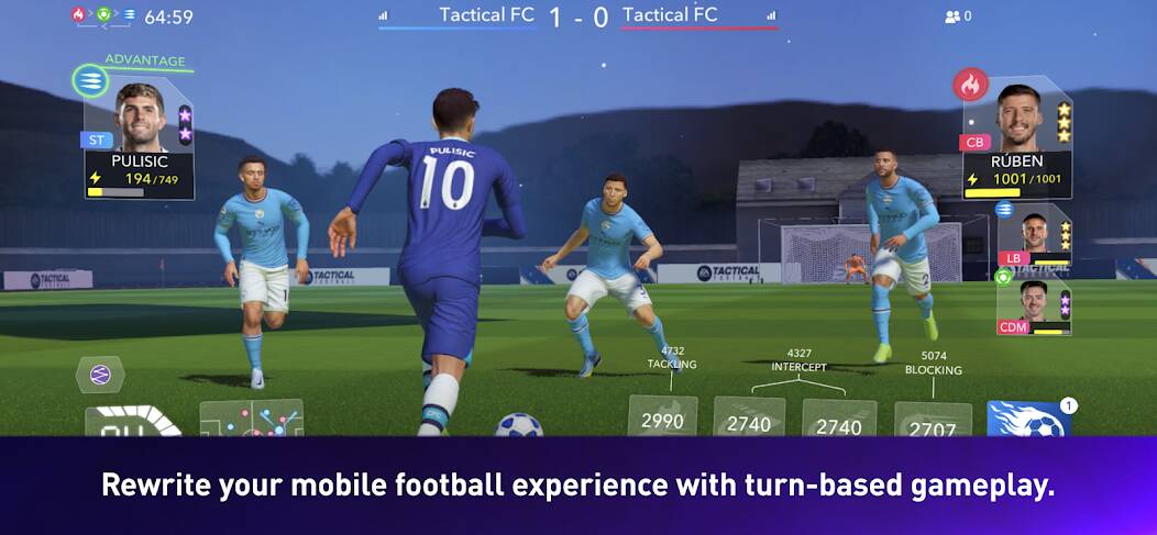 Скачать взломанную EA SPORTS Tactical Football [МОД открыто все] на Андроид - Версия 2.3.9 apk