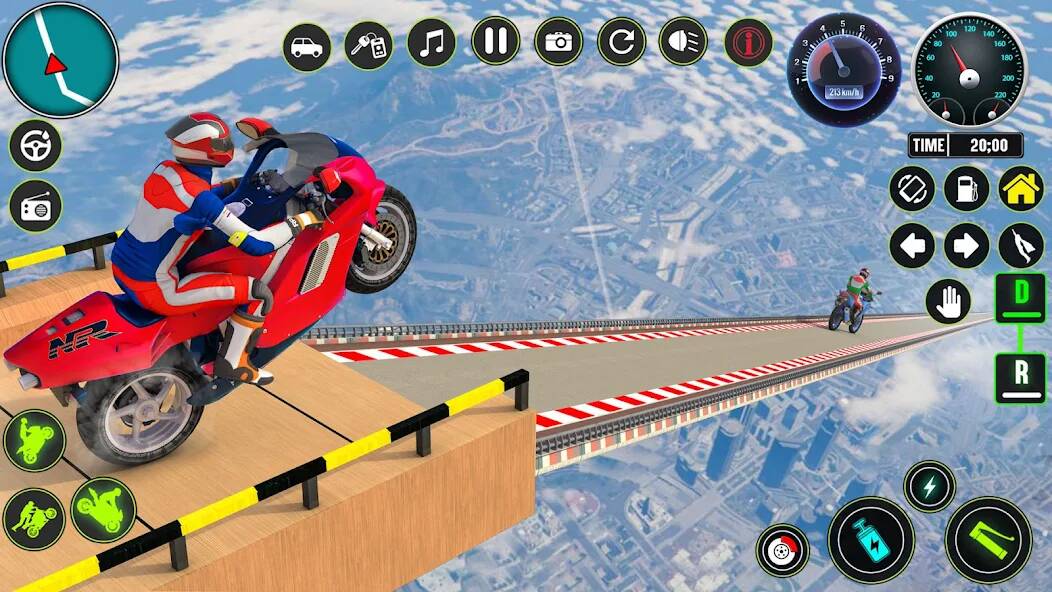 Скачать взломанную GT Bike Racing Game Moto Stunt [МОД открыто все] на Андроид - Версия 0.3.8 apk