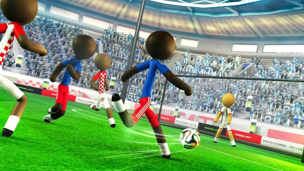 Скачать взломанную Stickman Football Strike Games [МОД много монет] на Андроид - Версия 1.8.9 apk