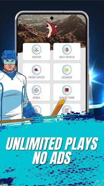 Скачать взломанную Astonishing Hockey Manager [МОД много монет] на Андроид - Версия 1.3.6 apk