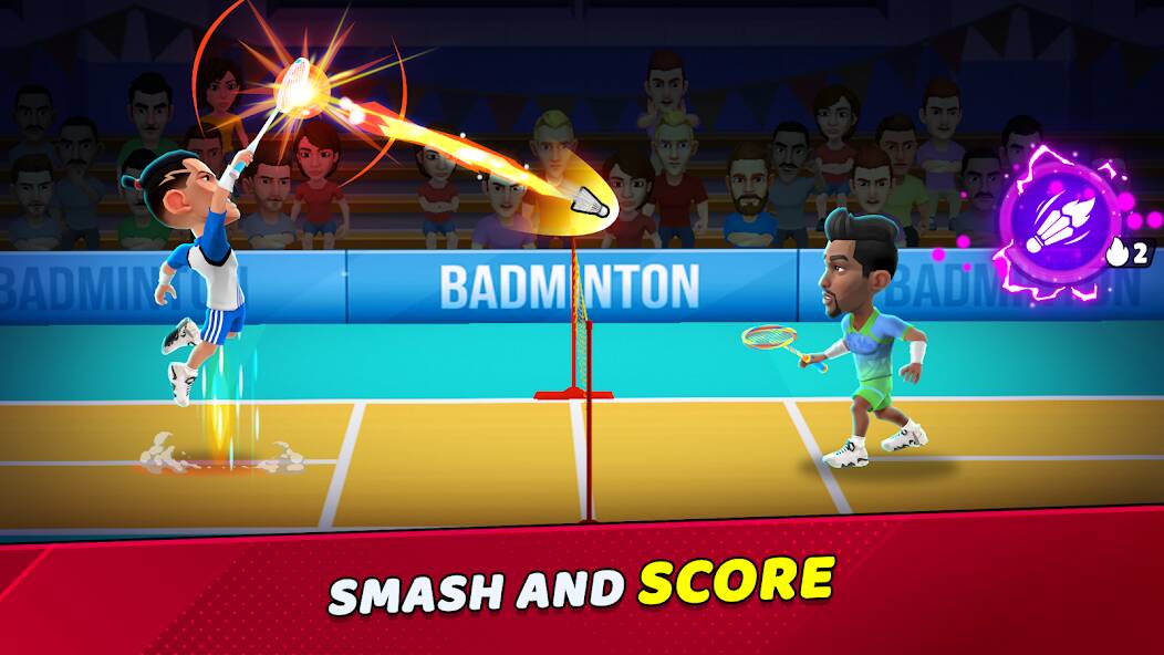 Скачать взломанную Badminton Clash 3D [МОД безлимитные деньги] на Андроид - Версия 2.8.1 apk