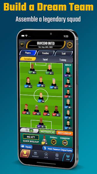 Скачать взломанную Ultimate Club Football Manager [МОД безлимитные деньги] на Андроид - Версия 0.2.6 apk