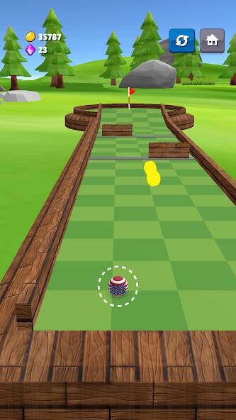 Скачать взломанную Mini Golf Challenge [МОД много монет] на Андроид - Версия 2.4.6 apk