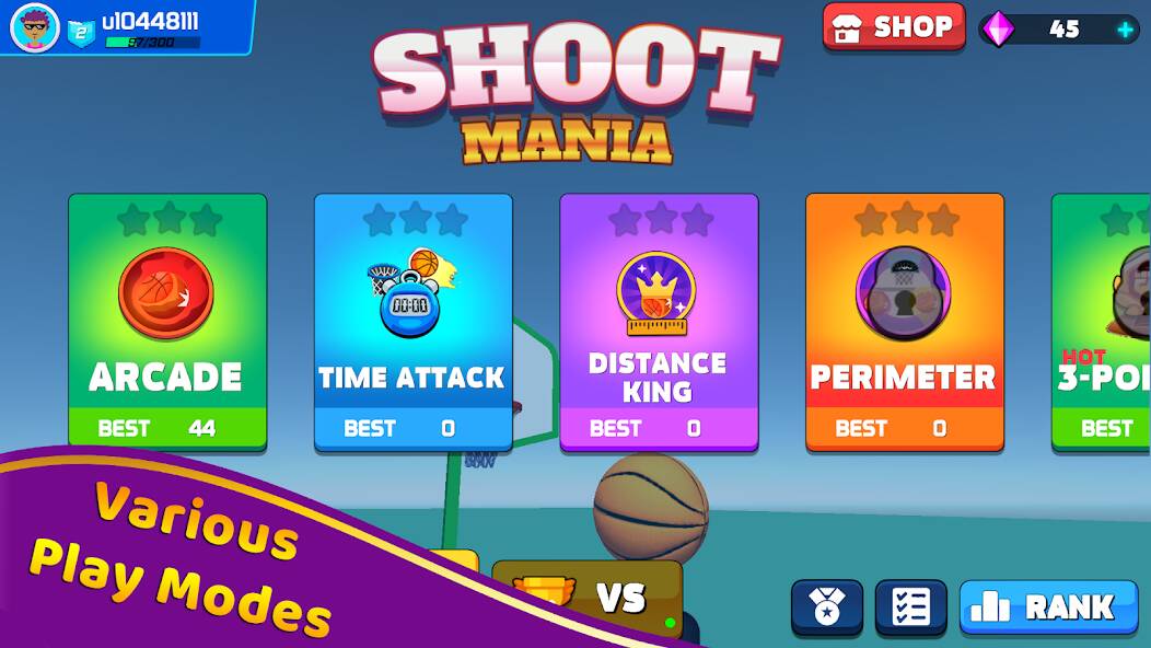 Скачать взломанную Shoot Challenge Basketball [МОД много монет] на Андроид - Версия 1.7.7 apk